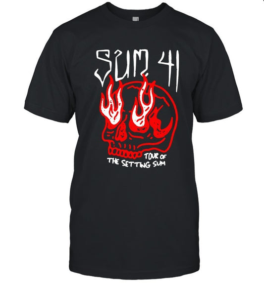 Sum 41 Skull Sketch Tour New T Shirt