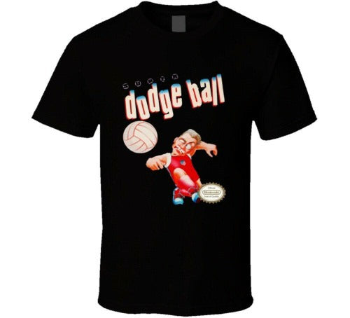 Super Dodge Ball Retro Nes Video Game Box Art Man's T-Shirt Tee