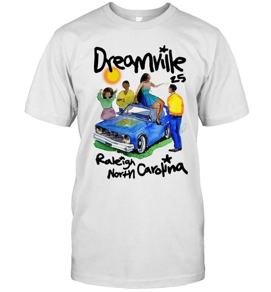 T Shirt Dreamville Hometown Cream Lineup New 2025