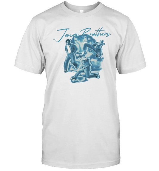 T Shirt Love Me To Heaven Blue Airbrush