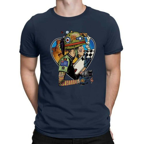 Tank Girl Charlie Don Not Surf Military Funny Design Man's T-Shirt Tee