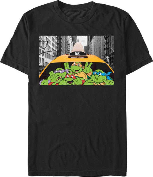 Taxi Funny Faces Teenage Mutant Ninja Turtles T-Shirt