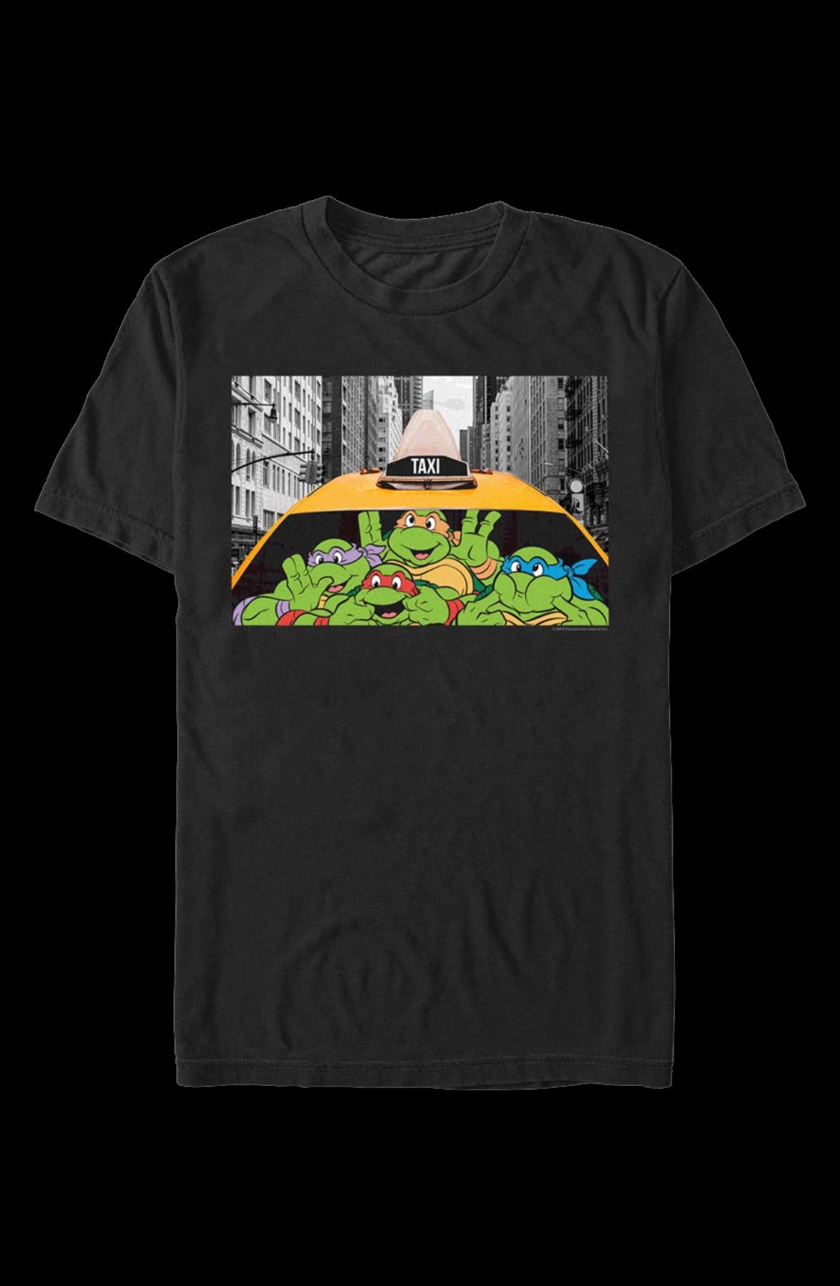 Taxi Funny Faces Teenage Mutant Ninja Turtles T-Shirt