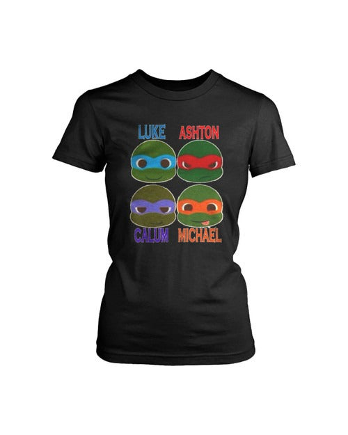 Teenage Mutant Ninja Turtles Funny Face Women's T-Shirt Tee