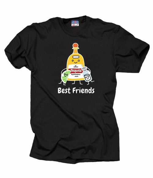 Tequila Vodka Lemon Salt Funny Man's T-Shirt Tee