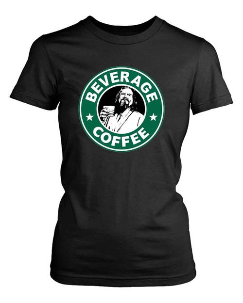 The Big Lebowski Russian Starbucks Coffee Funny Women's T-Shirt Tee