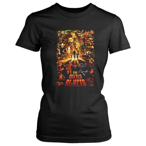 The Devil Rejects Poster Signed By Sid Haig Women's T-Shirt Tee