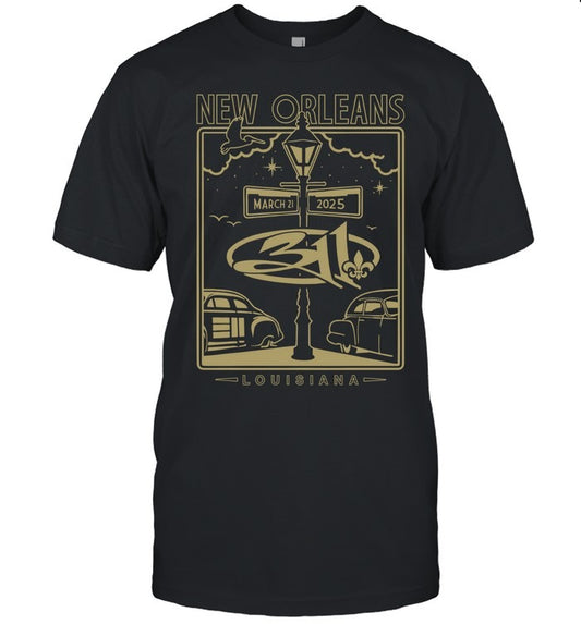 The Fillmore New Orleans in New Orleans, LA 311 Band Mar 21 2025 Event Shirt
