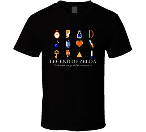 The Legend Of Zelda Class Nes Funny Man's T-Shirt Tee