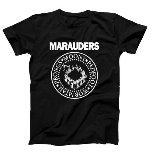 The Marauders Hogwarts Retro Music Band Logo Parody Man's T-Shirt Tee