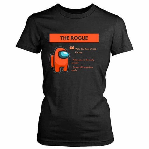 The Orange Player Among Us Orange Character Pullover Women's T-Shirt Tee