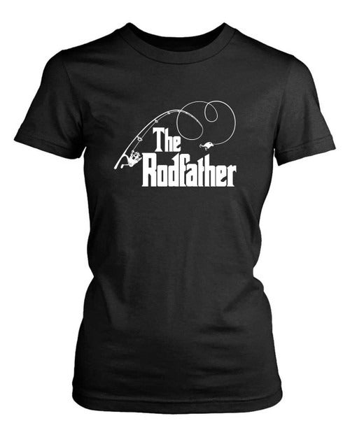 The Rodfather Fishing Parody Funny Fisherman Women's T-Shirt Tee
