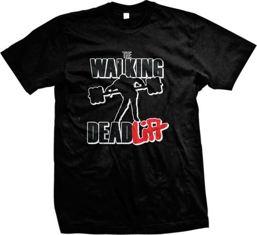 The Walking Deadlift Weight Lifting Funny Humor Pun Joke Tv Show Man's T-Shirt Tee