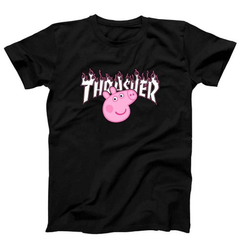 Thrasher Peppa Pig Funny Man's T-Shirt Tee