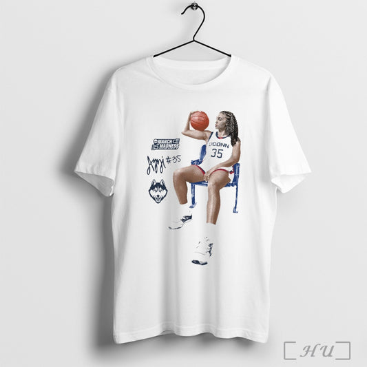 Trending Uconn Huskies Basketball Azzi Fudd Portrait 2025 Ncaa March Madness Signature Graphic Unisex Shirt