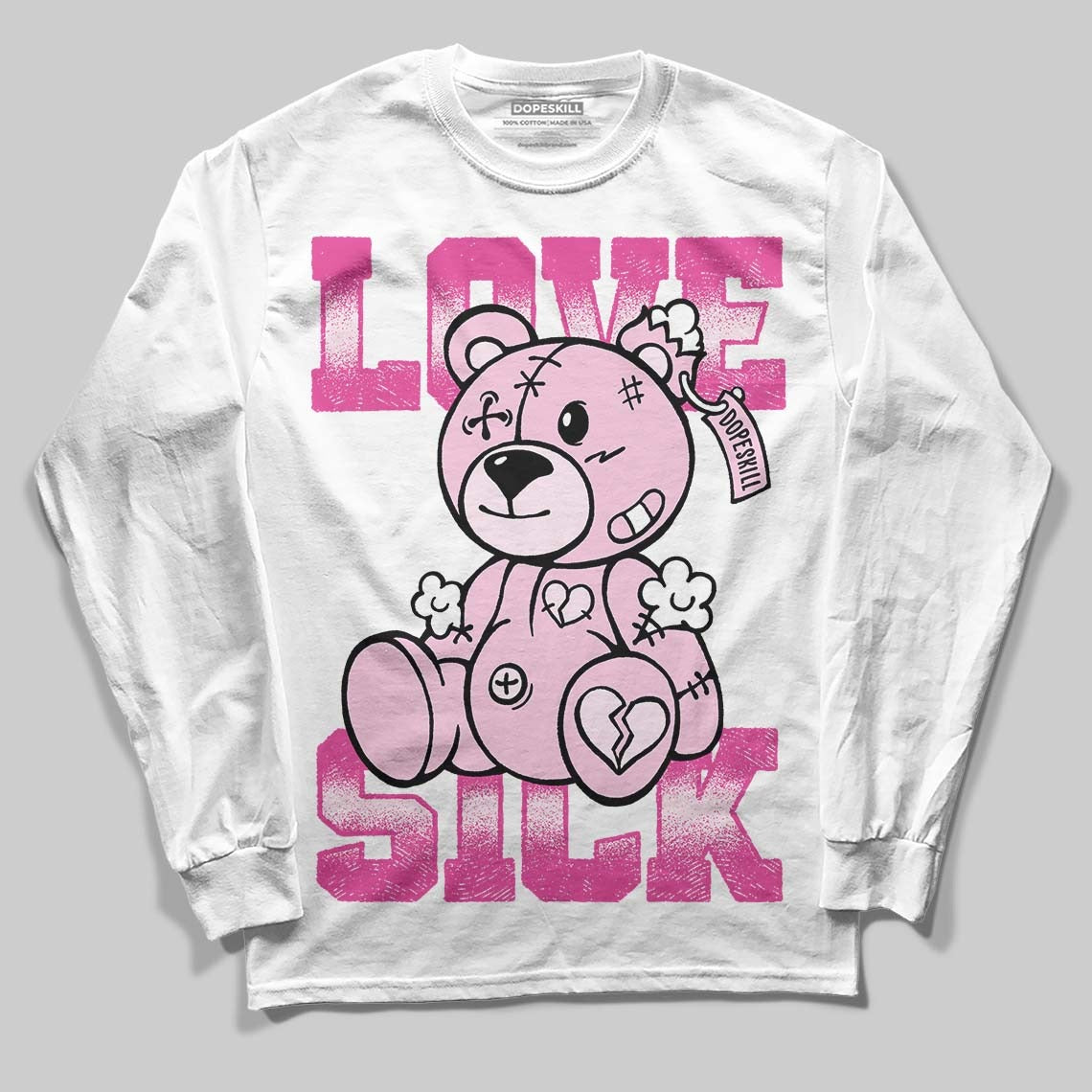 Triple Pink Dunk DopeSkill Long Sleeve T-Shirt Love Sick Graphic