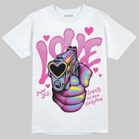 Triple Pink Dunk DopeSkill T-Shirt Love Shot Graphic