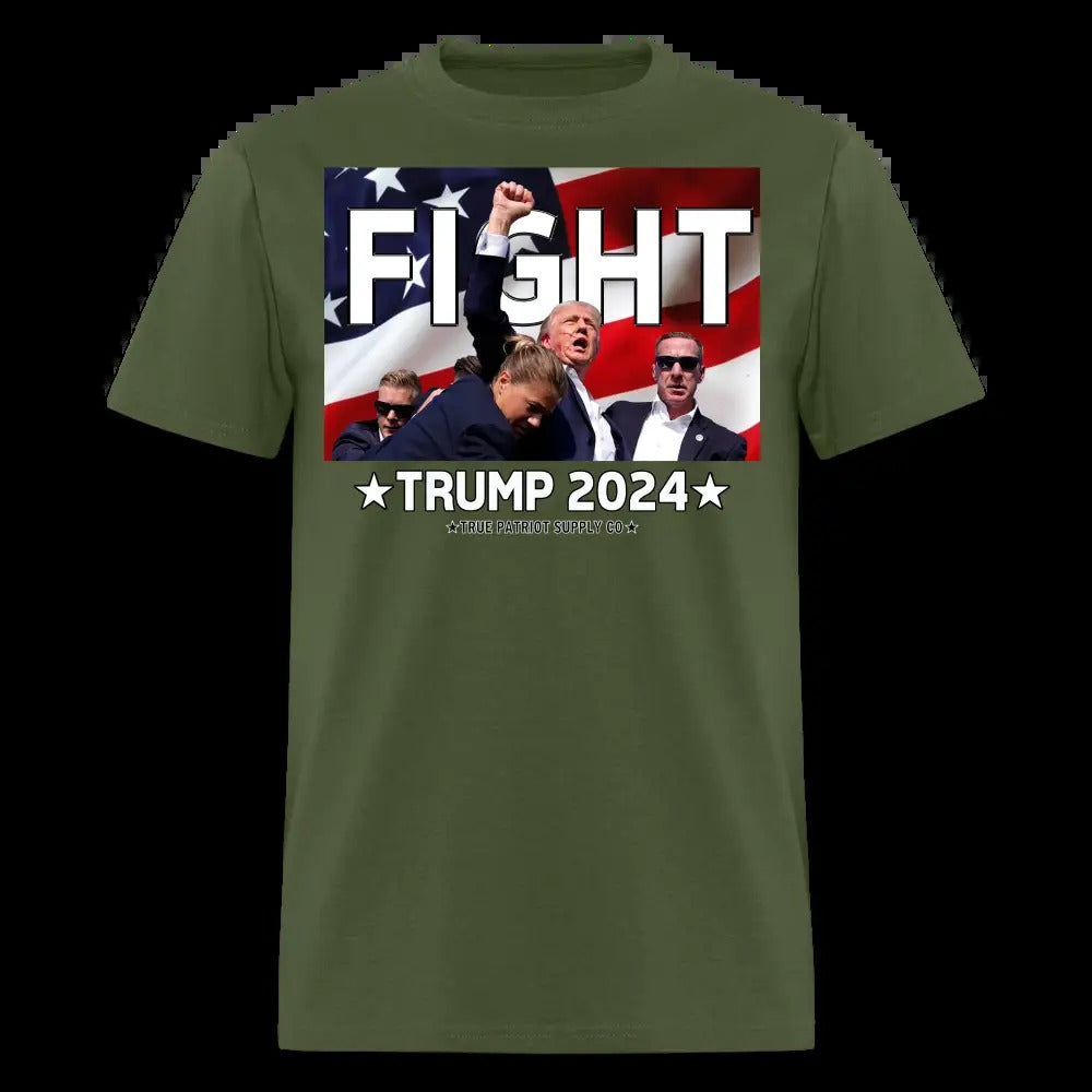 Trump 2024 Shot Assassination Attempt FIGHT Fist Raised Unisex Classic T-Shirt