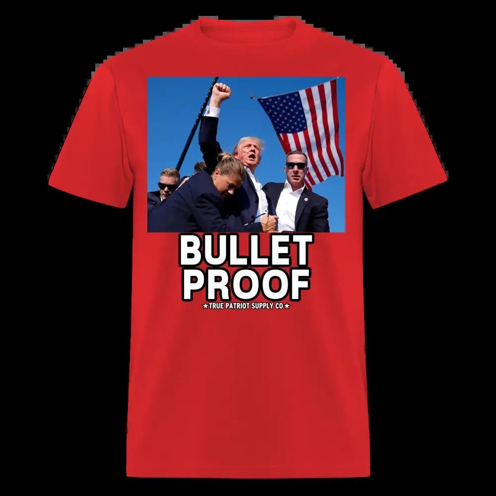 Trump Shot Assassination Attempt Bullet Proof Fist Raised Unisex Classic T-Shirt