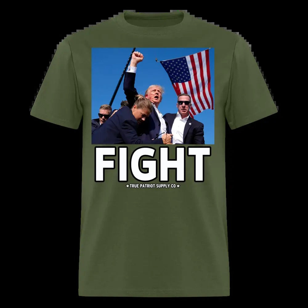 Trump Shot Assassination Attempt FIGHT Fist Raised Unisex Classic T-Shirt