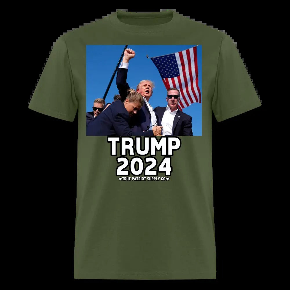 Trump Shot Assassination Attempt Trump 2024 Fist Raised Unisex Classic T-Shirt