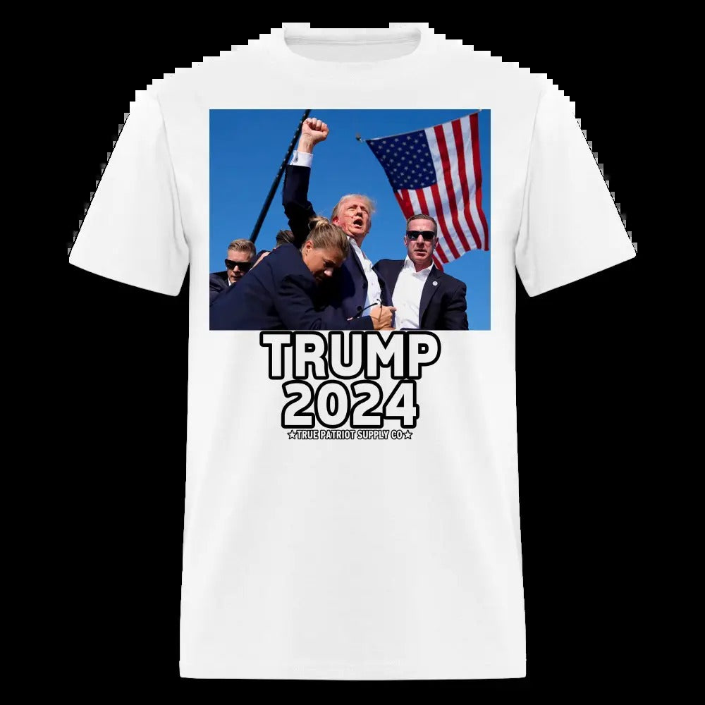 Trump Shot Assassination Attempt Trump 2024 Fist Raised Unisex Classic T-Shirt
