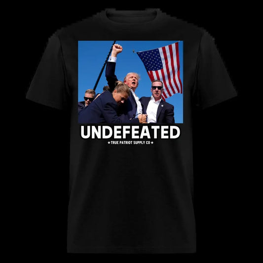 Trump Shot Assassination Attempt Undefeated Fist Raised Unisex Classic T-Shirt