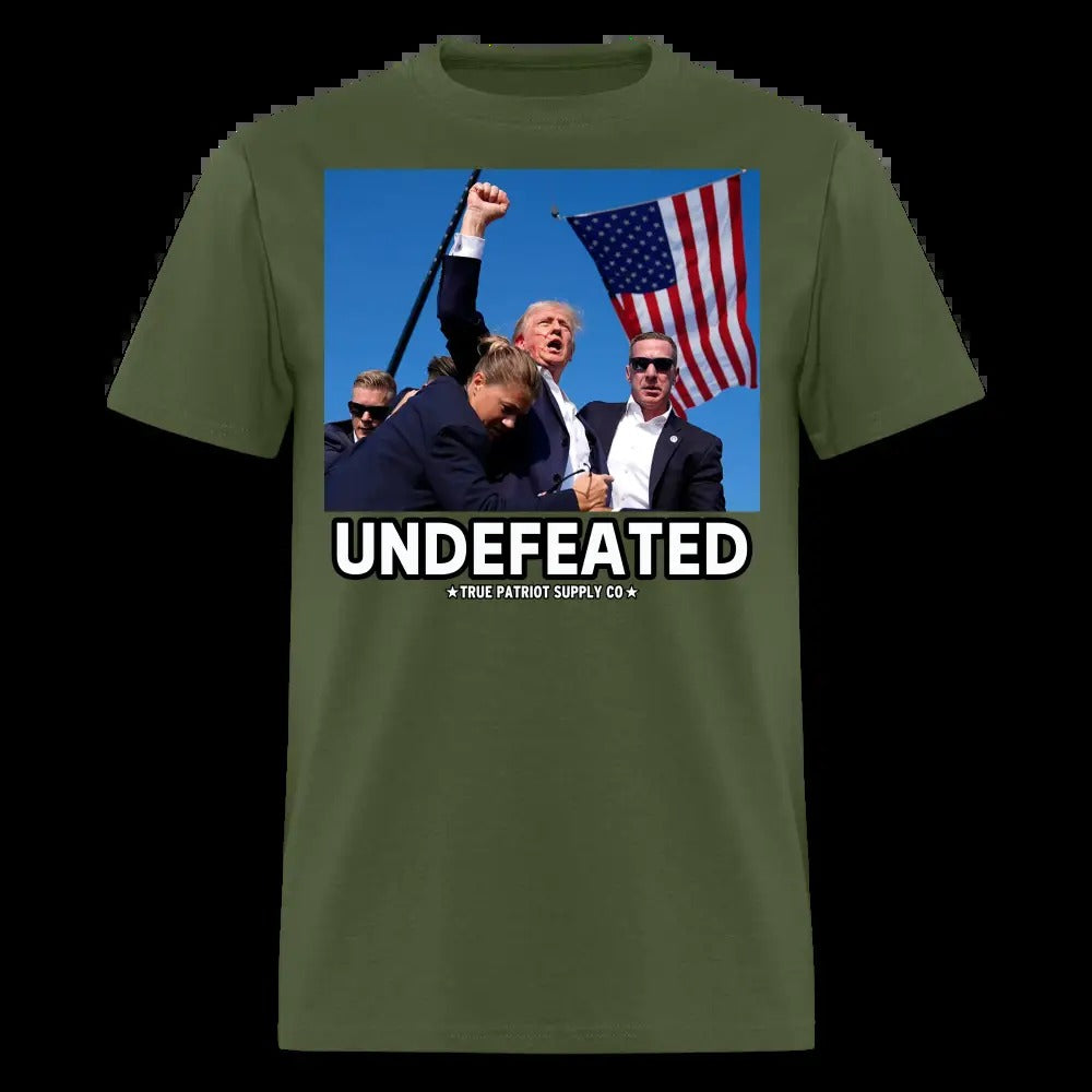 Trump Shot Assassination Attempt Undefeated Fist Raised Unisex Classic T-Shirt