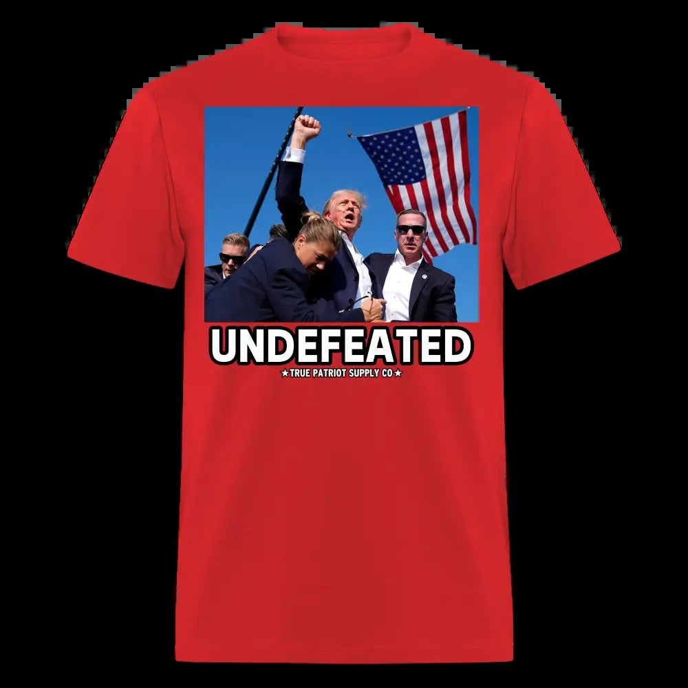 Trump Shot Assassination Attempt Undefeated Fist Raised Unisex Classic T-Shirt