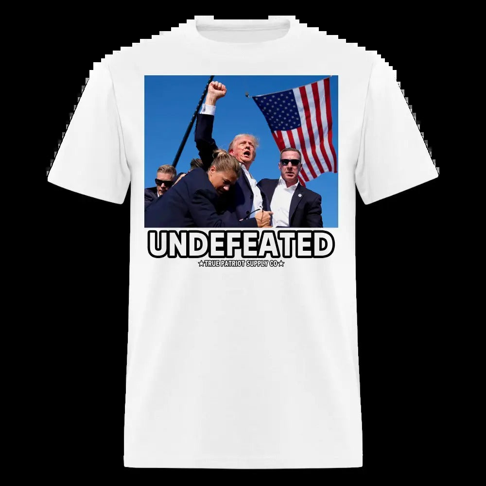 Trump Shot Assassination Attempt Undefeated Fist Raised Unisex Classic T-Shirt