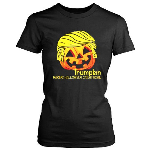 Trumpkin Silly Trump Halloween Women's T-Shirt Tee
