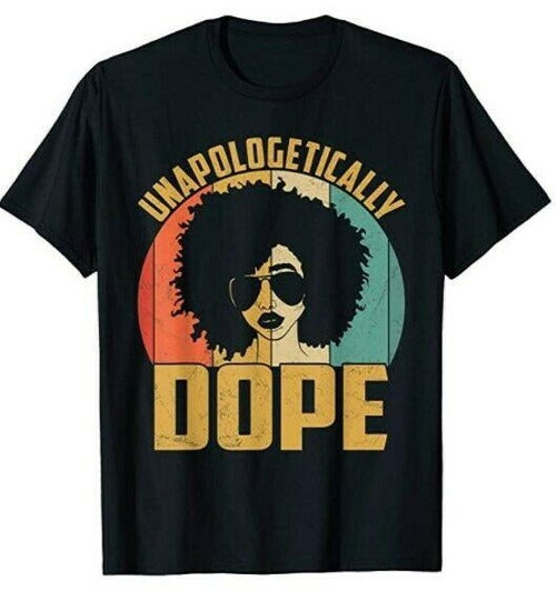 Unapologetically Dope Black Pride Melanin African American Man's T-Shirt Tee