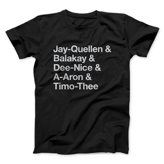 Substitute Teacher Names Men/Unisex T-Shirt