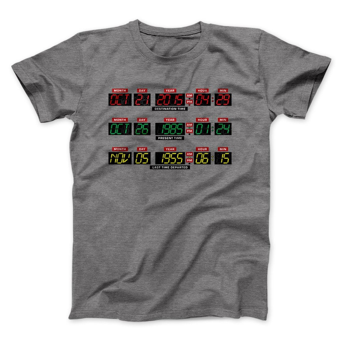 Time Machine Dashboard Funny Movie Men/Unisex T-Shirt