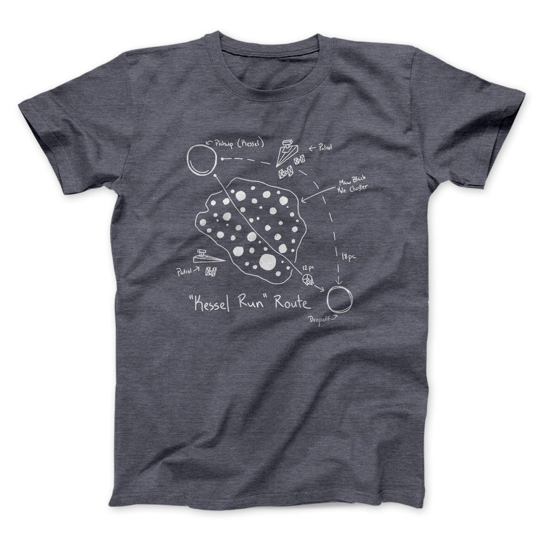 Kessel Run Directions Funny Movie Men/Unisex T-Shirt