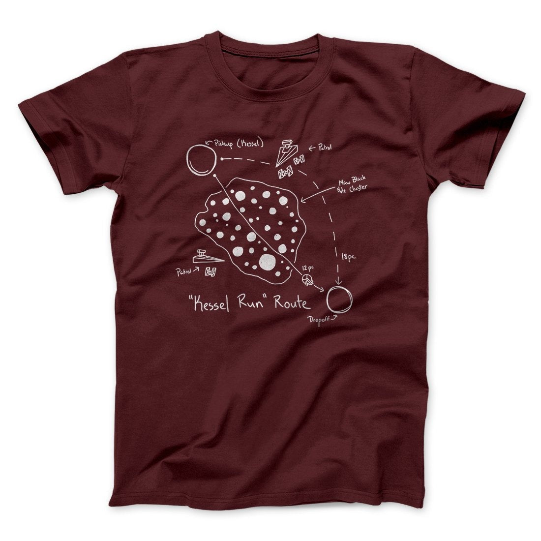 Kessel Run Directions Funny Movie Men/Unisex T-Shirt