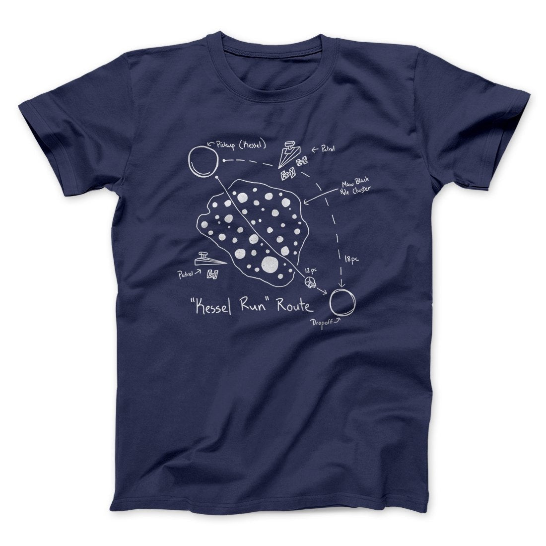Kessel Run Directions Funny Movie Men/Unisex T-Shirt