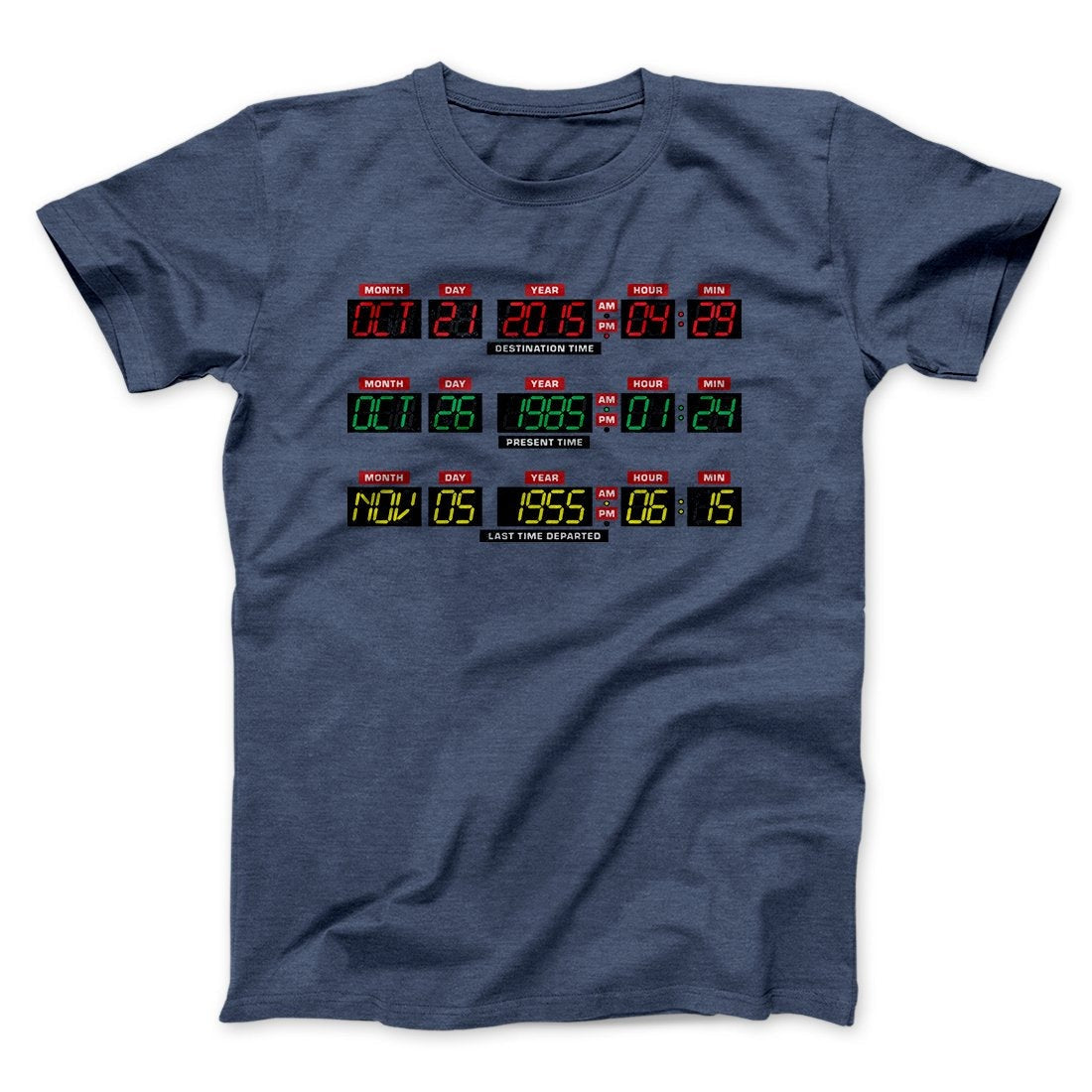 Time Machine Dashboard Funny Movie Men/Unisex T-Shirt