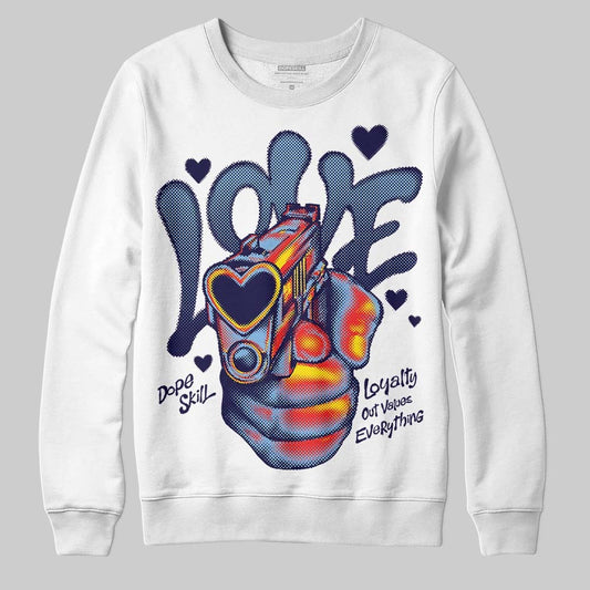 University Blue 6s DopeSkill Sweatshirt Love Shot Graphic