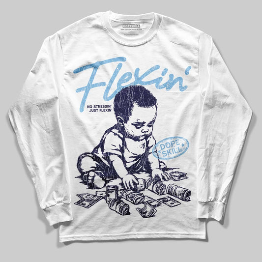 University Blue Collection DopeSkill Long Sleeve T-Shirt Flexin' Graphic