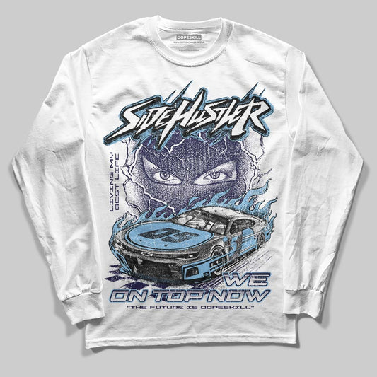 University Blue Collection DopeSkill Long Sleeve T-Shirt New Side Hustler Graphic