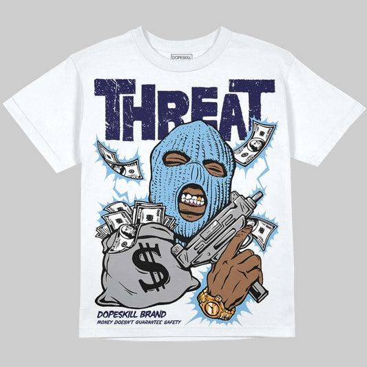 University Blue Collection DopeSkill Oversize Print T-Shirt Under Threat Graphic