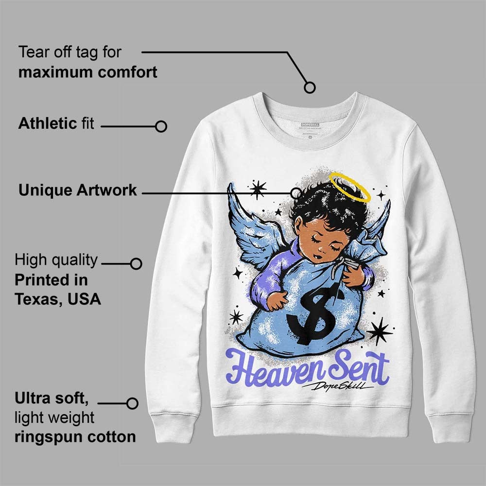 University Blue Collection DopeSkill Sweatshirt Heaven Sent Graphic