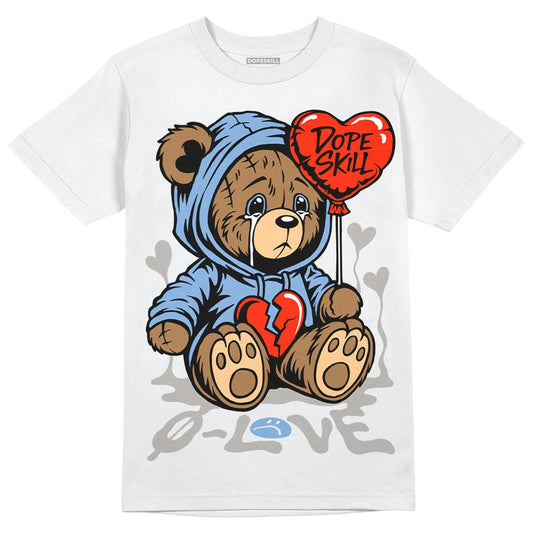 University Blue Collection DopeSkill T-Shirt Broken Bear Graphic