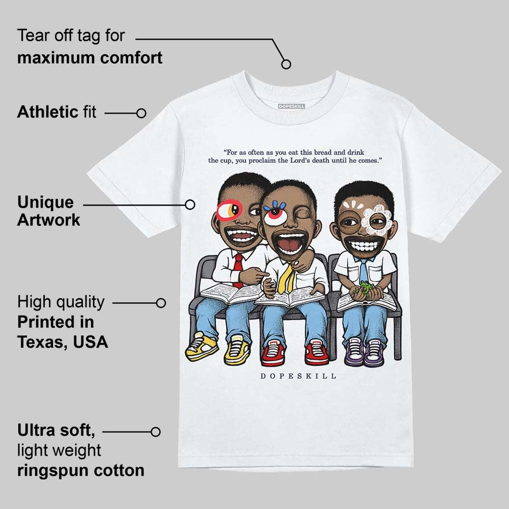 University Blue Collection DopeSkill T-Shirt First Sunday Graphic