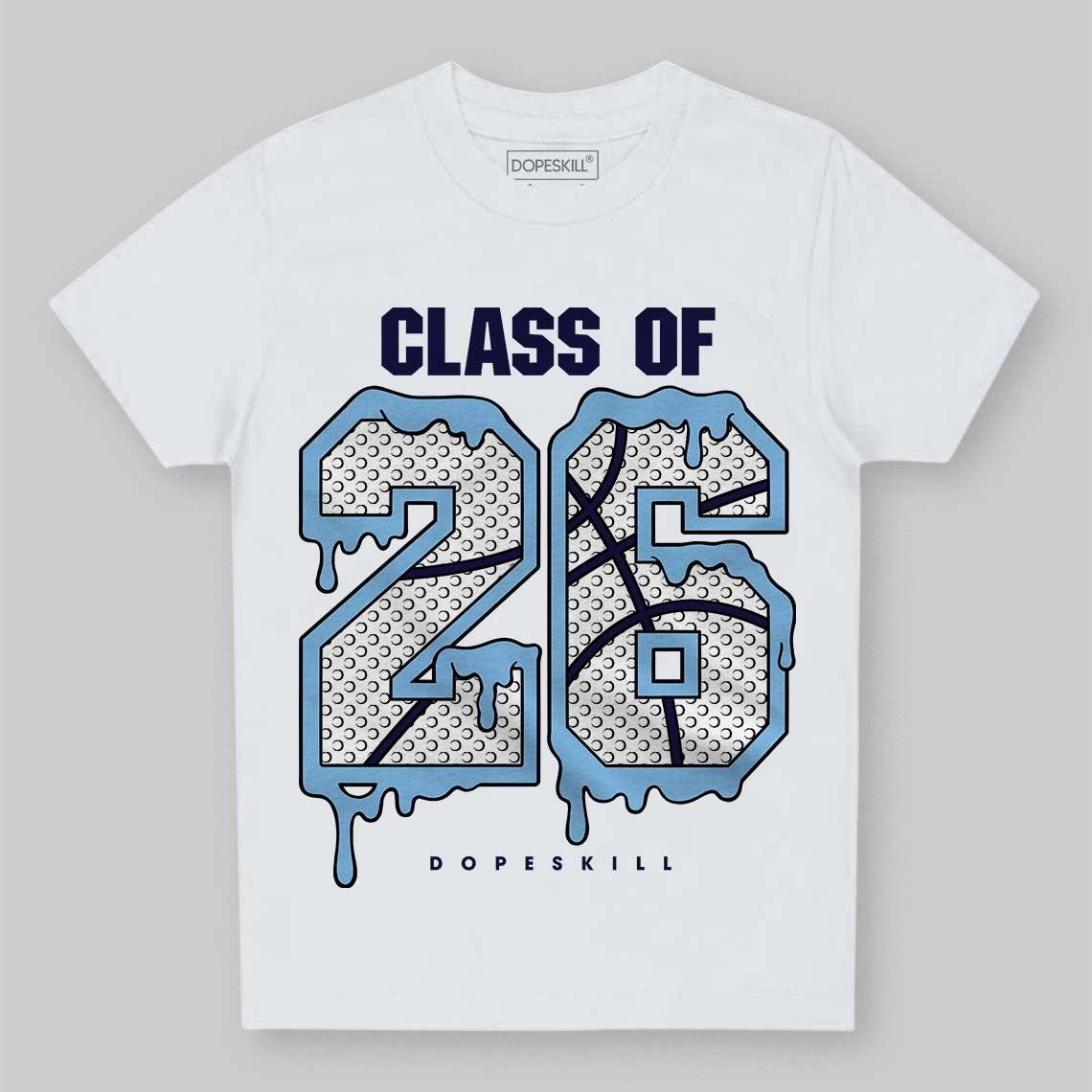University Blue Collection DopeSkill Toddler Kids T-shirt 26 Drip Graphic