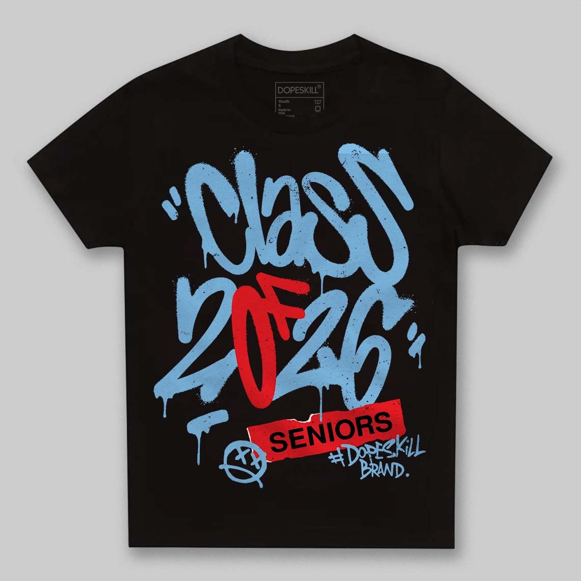 University Blue Collection DopeSkill Toddler Kids T-shirt Class of 2026 Graphic