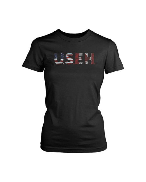 Useh Shirt Funny American Canadian Women's T-Shirt Tee