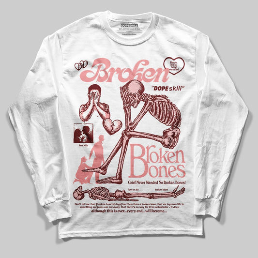 VALENTINE'S Day 3s DopeSkill Long Sleeve T-Shirt Broken Bones Graphic