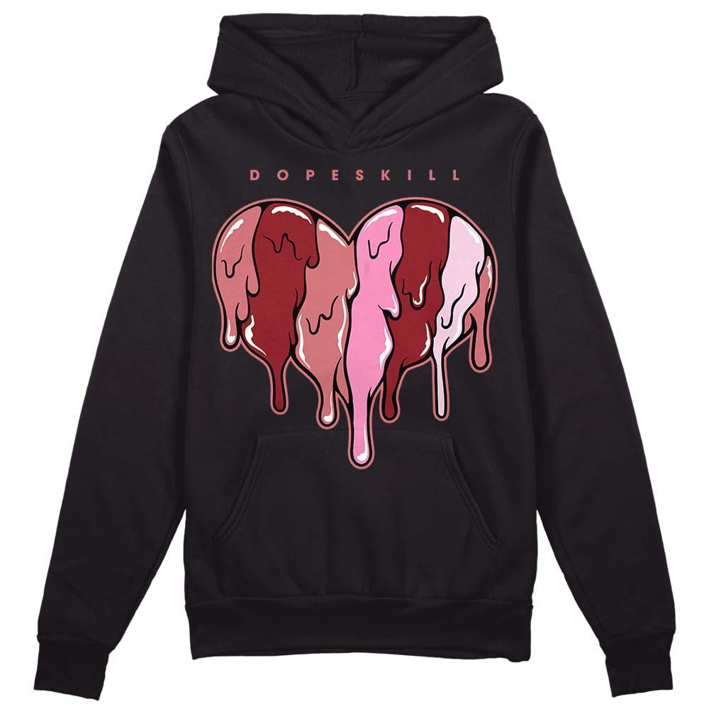 Valentine's Day Collection DopeSkill Hoodie Sweatshirt Slime Drip Heart Graphic